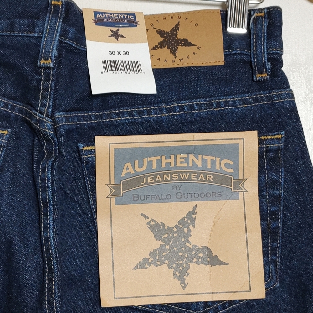 Buffalo Outdoor Faded Glory Men's Fitted Blue Jeans - Picture 8 of 8